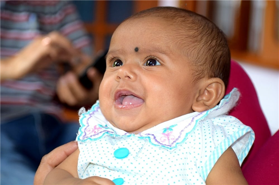 baby smiling