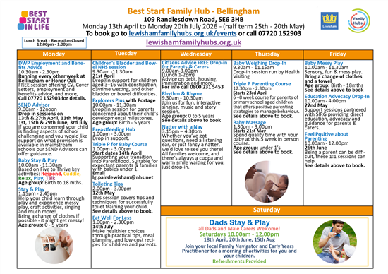 Bellingham Spring 2026 Timetable